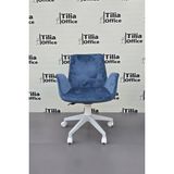 Tilia Office Tiliaoffice Maki Çocuk Çalışma Koltuğu - Beyaz | Beyaz Ayak - Mavi