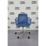 Tilia Office Tiliaoffice Maki Çocuk Çalışma Koltuğu - Krom Konik Sabit Ayak V4 - Mavi