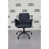 Tilia Office Tiliaoffice Maki Kuaför Çalışma Koltuğu - Siyah | Deri | Siyah Yonca Sabit Ayak