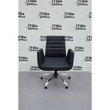Tilia Office Tiliaoffice Maria Ofis Bekleme Koltuğu - Siyah | Krom Yonca Sabit Ayak
