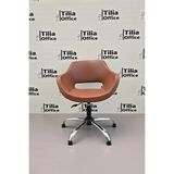 Tilia Office Tiliaoffice Monaco Ofis Bekleme Koltuğu - Kahverengi | Krom Yonca Sabit Ayak
