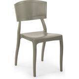 Tilia Orient Polipropilen Sandalye Çimento Gri - Bahçe, Balkon, Dış Mekan, Kafe, Restoran İçin