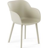 Tilia Shell-P Polipropilen Kollu Sandalye Bej - Bahçe, Balkon, Dış Mekan, Kafe, Restoran İçin