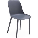 Tilia Shell-P Polipropilen Sandalye Antrasit - Bahçe, Balkon, Dış Mekan, Kafe, Restoran İçin