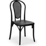 Tilia Sozo-C Polipropilen Sandalye - Bahçe, Balkon, Dış Mekan, Kafe, Restoran Için - Siyah