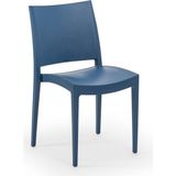 Tilia Specto Polipropilen Sandalye Saks Mavi - Bahçe, Balkon, Dış Mekan, Kafe, Restoran İçin