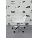 Tiliaoffice Maki Çocuk Çalışma Koltuğu - Krom Konik Sabit Ayak V5 - Beyaz