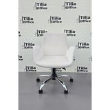 Tiliaoffice Maki Çocuk Çalışma Koltuğu - Krom Yonca Sabit Ayak V2 - Beyaz
