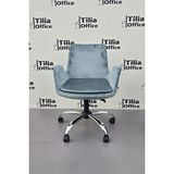 Tiliaoffice Maki Çocuk Çalışma Koltuğu - Krom Yonca Sabit Ayak V4 - Su Yeşili