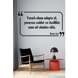 Tilki Dünyası 033 Dekoratif Duvar Yazısı Sticker