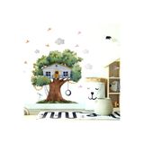 Tilki Dünyası Ağaç Ev Çocuk Odası Duvar Sticker