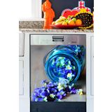 Tilki Dünyası BLSK000046 Mavinin Büyüsü Bulaşık Makinası Kapak Stickerı
