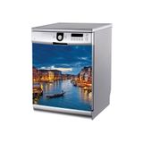 Tilki Dünyası BLSK0002 Venice Manzarası Bulaşık Makinası Stickerı