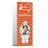 Tilki Dünyası Buzdolabı Kapağı Kaplama Sticker 0299