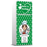 Tilki Dünyası Buzdolabı Kapağı Kaplama Sticker 0300