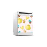 Tilki Dünyası Dekoratif Bulaşık Makinesi Kapak Sticker 0067