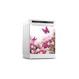 Tilki Dünyası Dekoratif Bulaşık Makinesi Kapak Sticker 0239