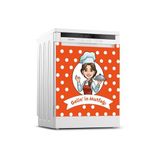 Tilki Dünyası Dekoratif Bulaşık Makinesi Kapak Sticker 0257