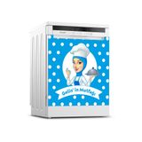 Tilki Dünyası Dekoratif Bulaşık Makinesi Kapak Sticker 0260