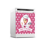 Tilki Dünyası Dekoratif Bulaşık Makinesi Kapak Sticker 0261