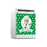 Tilki Dünyası Dekoratif Bulaşık Makinesi Kapak Sticker 0262