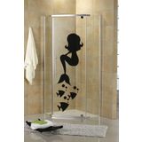 Tilki Dünyası Deniz Kızı ve Balıklar Duşakabin ve Banyo Sticker