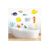 Tilki Dünyası DSKBN00007 Deniz Yaşamı Duşakabin ve Banyo Sticker