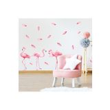 Tilki Dünyası Flamingolar Modern Duvar Sticker