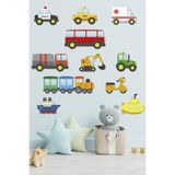 Tilki Dünyası Küçük Araçlar Çocuk Odası Duvar Sticker