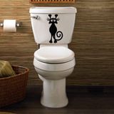 Tilki Dünyası Munzur Kedi Klozet Kapağı ve Banyo Sticker