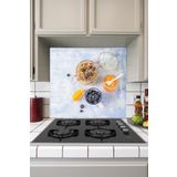 Tilki Dünyası Mutfak Ocağı Arkası Sağlıklı Kahvaltılar Sticker