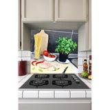 Tilki Dünyası Mutfak Ocağı Arkası Spagetti Sticker
