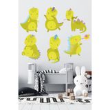 Tilki Dünyası Oyuncu Dinozorlar Çocuk Odası Sticker