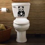 Tilki Dünyası Panda Klozet Kapağı ve Banyo Sticker