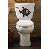 Tilki Dünyası PRNHA00001 Piranha Klozet Kapağı ve Banyo Sticker