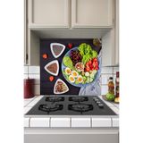 Tilki Dünyası Salata Tabağı Ve Yemişler Mutfak Ocağı Arkası Sticker