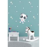 Tilki Dünyası Sevimli Astronot Panda Çocuk Odası Duvar Sticker