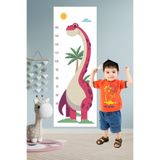 Tilki Dünyası Sevimli Dinozor Boy Cetveli Çocuk Odası Duvar Sticker