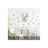 Tilki Dünyası Sevimli Fil Çocuk Odası Duvar Sticker