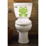 Tilki Dünyası Sevimli Kurbağa Klozet Kapağı ve Banyo Sticker
