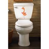 Tilki Dünyası Sevimli Kuş Klozet Kapağı ve Banyo Sticker