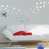 Tilki Dünyası TILKI-75959 150 Adet Gümüş Yıldız Set Bebek ve Çocuk Odası Duvar Sticker
