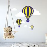 Tilki Dünyası Uçan Balon Sarı Lacivert Taraftar Bebek ve Çocuk Odası Sticker