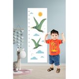 Tilki Dünyası Uçan Dinolar Boy Cetveli Duvar Sticker