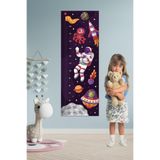 Tilki Dünyası Uzay Macerası Boy Cetveli Duvar Sticker