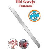 Tilki Kuyruğu Kemik Kesme Testeresi Et Paslanmaz Çelik Bıçak Buz Kesme Bıçağı Ağzı Ucu 30 cm - 30cm
