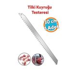 Tilki Kuyruğu Kemik Kesme Testeresi Et Paslanmaz Çelik Bıçak Buz Kesme Bıçağı Ağzı Ucu 30 Cm