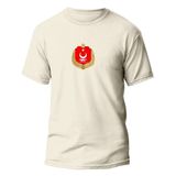 Tilki Shop BOZKURTLU TÜRKİYE DEVLET ARMASI - Özel Tasarım Ekru Tişört -XL