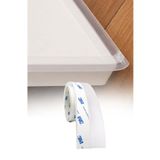 TİLORA Kapı Pencere Rüzgar Önleyici Şeffaf Silikon Sızdırmazlık İzolasyon Bandı 3 m x 3,5 cm
