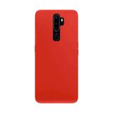 Tılsım Tekno Oppo A5 2020 Kılıf Kamera Korumalı Silikon Rubber Arka Kapak - Kırmızı